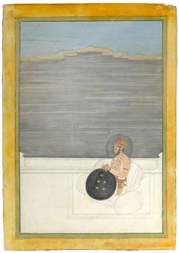 A portrait of Maharaja Ratan Singh of Bikaner Kishangarh, circa 1830