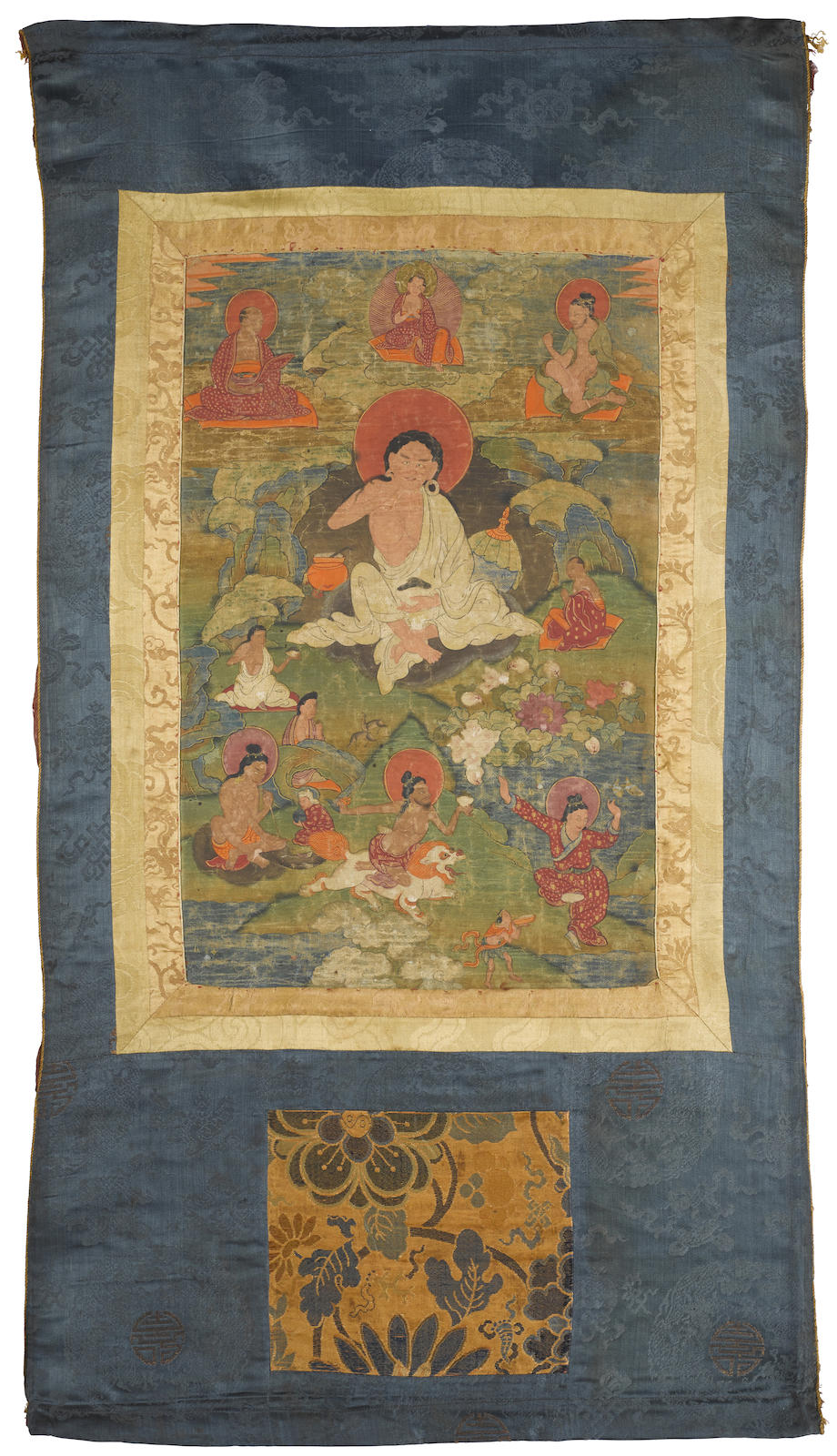 西藏东部 八蚌风格 约1800年 密勒日巴唐卡