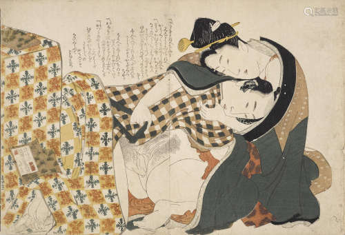 Katsushika Hokusai (1760-1840) Eleven shunga (erotic prints)