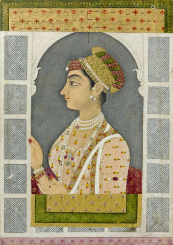 A Princess at a Palace Window Mughal Kishangarh, circa 1740-150