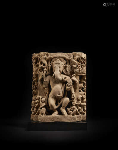 A sandstone figure of Ganesha Central India, 9th/10th century