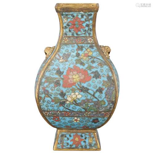 Chinese Cloisonne Enamel Vase 19th Century