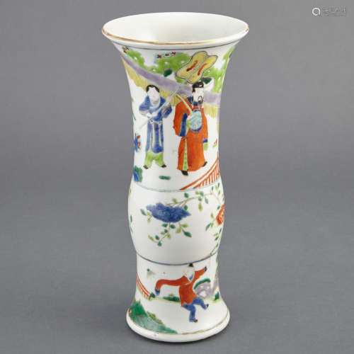 Chinese Enameled Porcelain Vase 19th Century