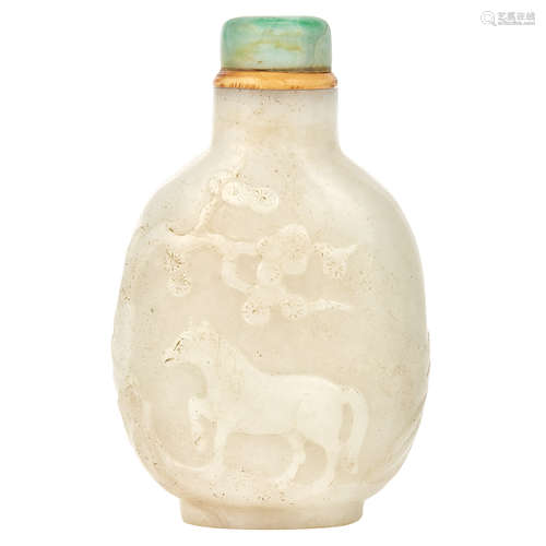 Chinese White Jade Snuff Bottle