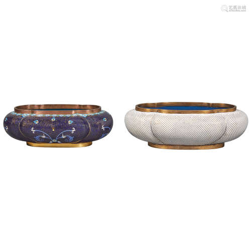Two Chinese Cloisonne Bowls 19th/20th Century