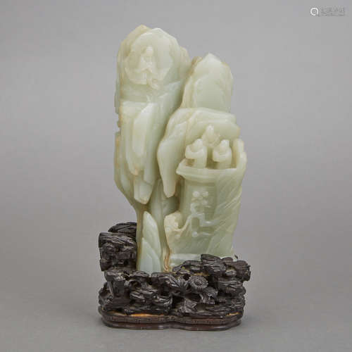 Chinese Celadon Jade Boulder