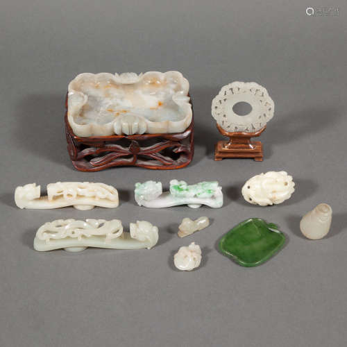 Group of Ten Chinese Jade Articles