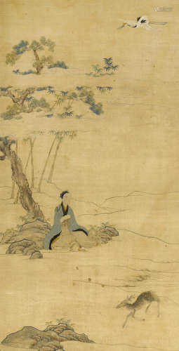 十八世紀 刺繡祝壽圖掛屏