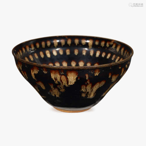 A small Chinese Jian ware speckle glazed bowl, song dynasty or later