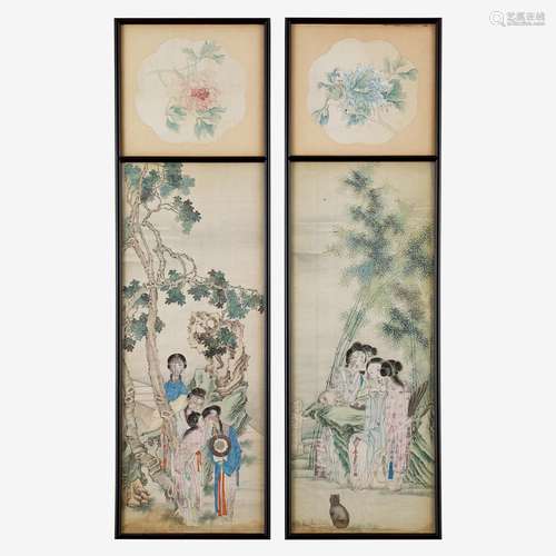 CHINESE SCHOOL, 19TH CENTURY, BEAUTIES IN COURTLY LEISURE