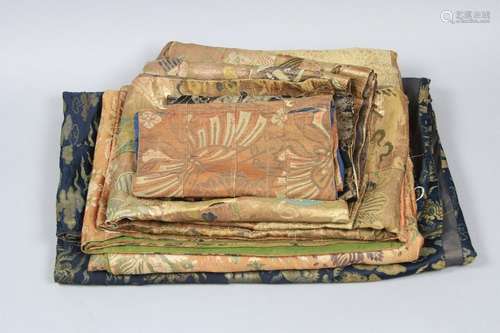 Antique Five Japanese Silk Buddhist Kesas