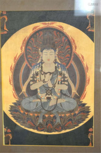 Chinese Painting with Buddha
