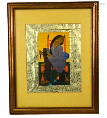 India Painting with Frame