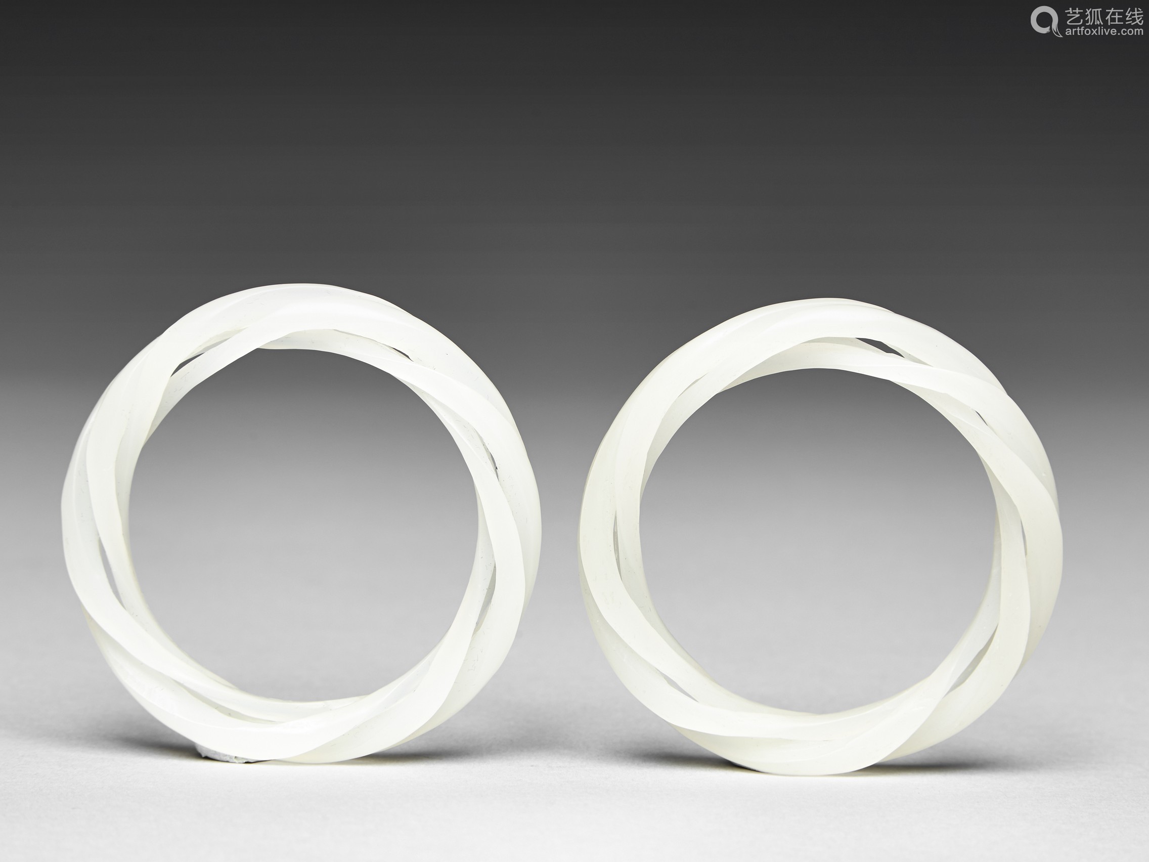 white glass bangles