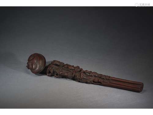 AN AGARWOOD 'IMMORTAL' RUYI SCEPTER