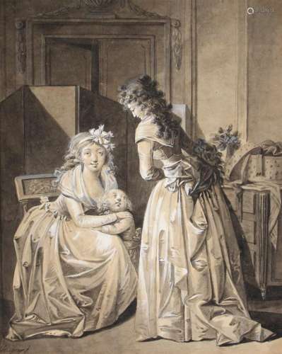 ATTRIBUÉ À HENRI-NICOLAS VAN GORP (PARIS 1756-1819)