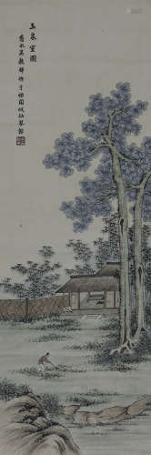 WU GU XIANG (1848-1903) Chinese Painting . >Ink And Color On Paper, Signed And Seal.