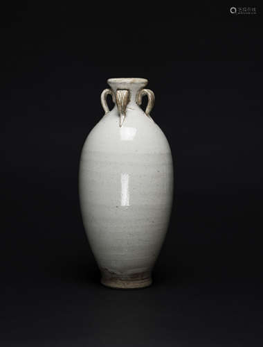 A Chinese White -Glazed Four Handle Vase