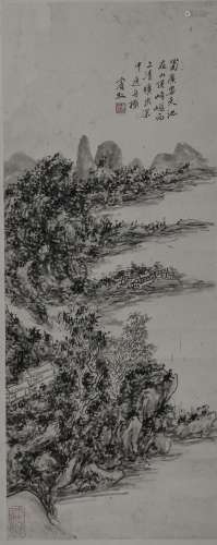 HUANG BINHONG (1865-1955) Chinese Painting - Landscape