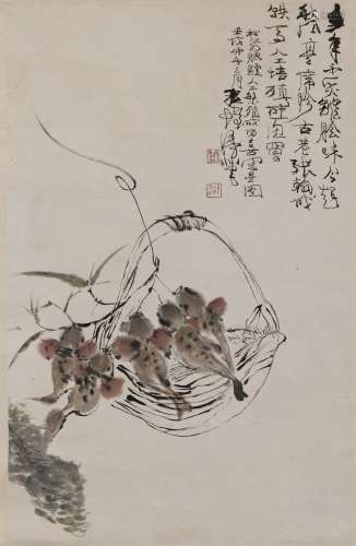CHENG SHIFA (1921-2007)Chinese Painting . Ink and Color On Paper,