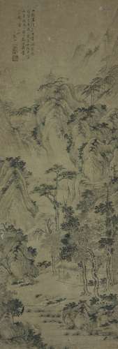 LI JIAN (1747-1799) Chinese Painting- Ink And Color On Paper, Hanging Scroll.