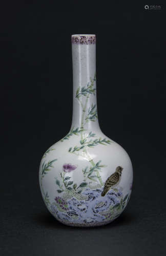 Yongzheng - A Famille - Rose Glazed Vase