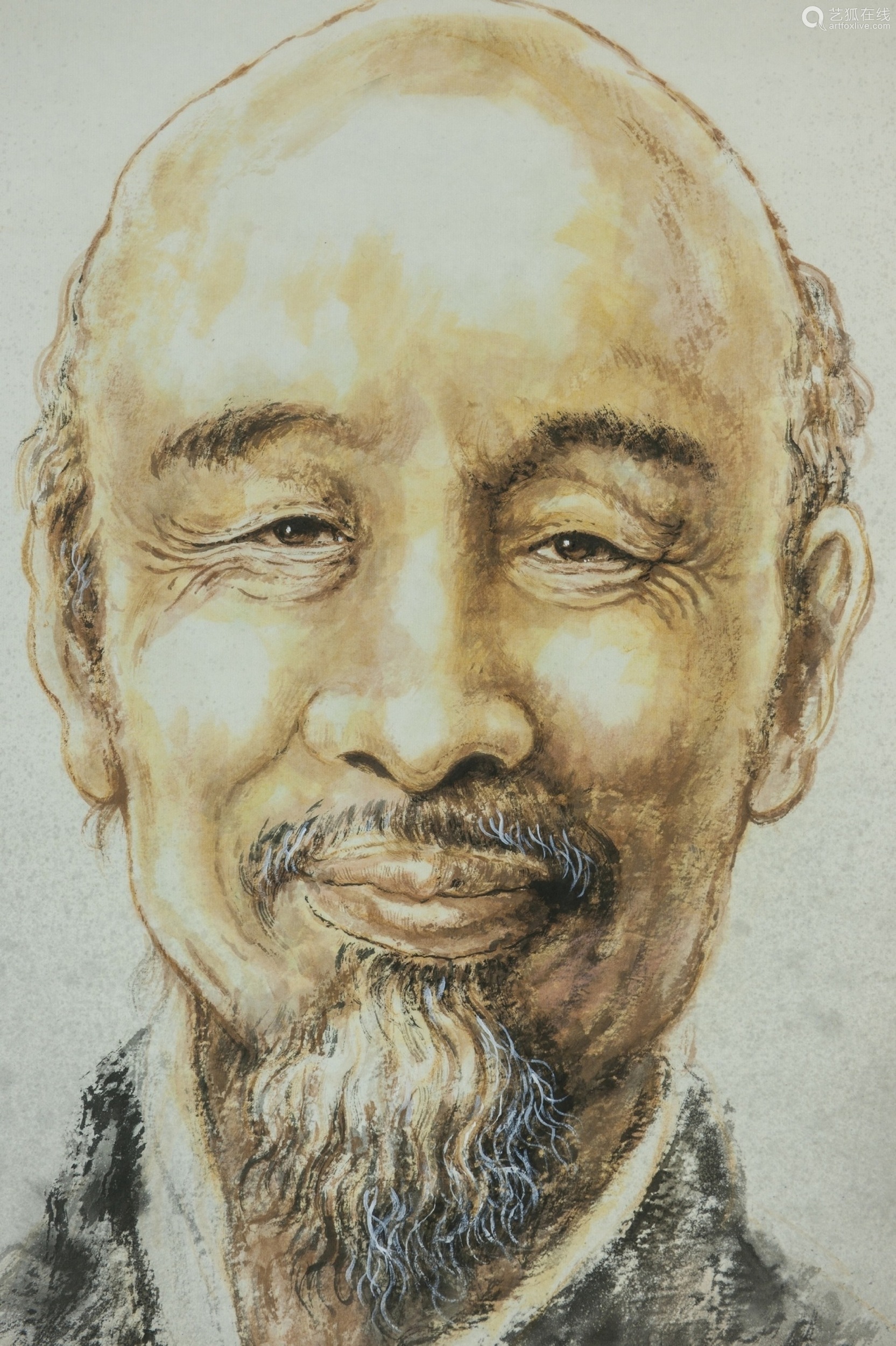 Zhang KeKe (B.1952) Chinese Painting . Portrait Of Hongyi－【Deal Price ...