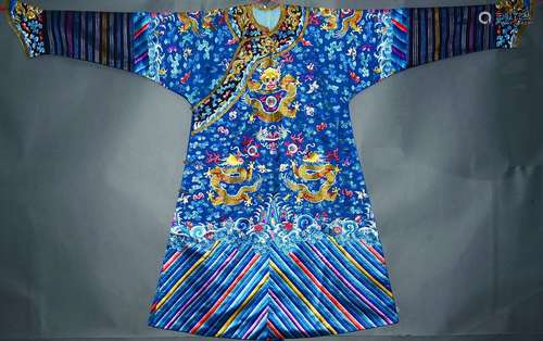 A BLUE DRAGON ROBE