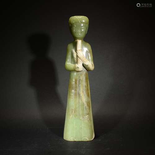 HAN D., A JADE TOMB FIGURE