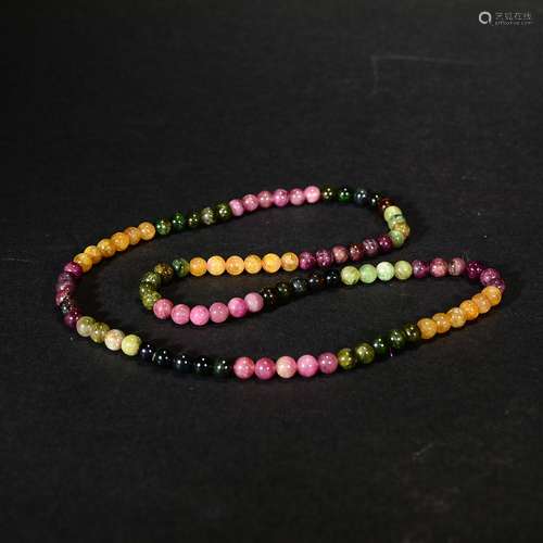 A TOURMALINE BEADS PENDANT