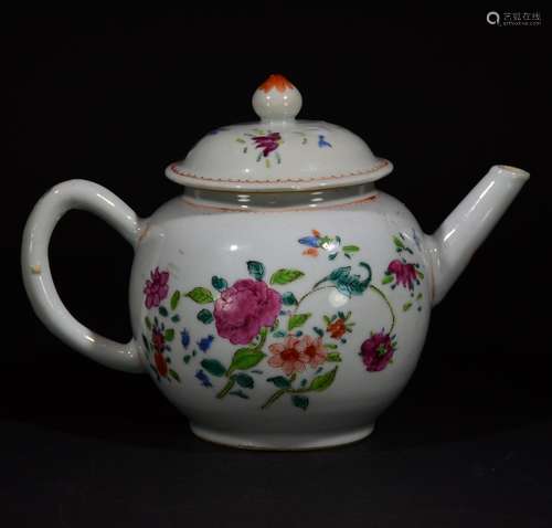 18TH C., A FAMILLE ROSE POT