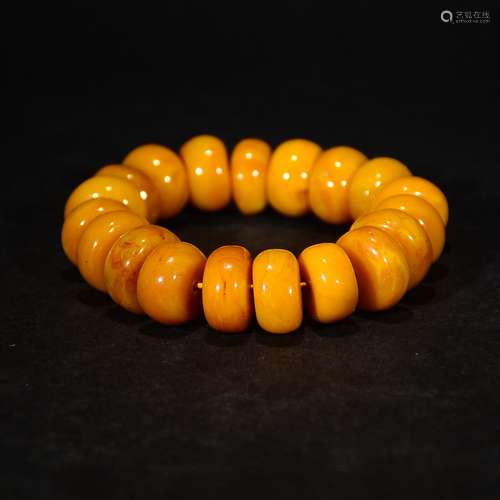 A BEESWAX 19 BEADS BRACELET