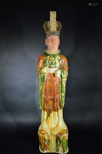 TANG D., A SANCAI CERAMIC FIGURE