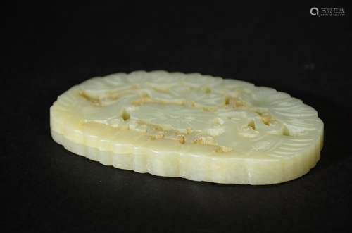 QING D., A HETIAN JADE PLAQUE