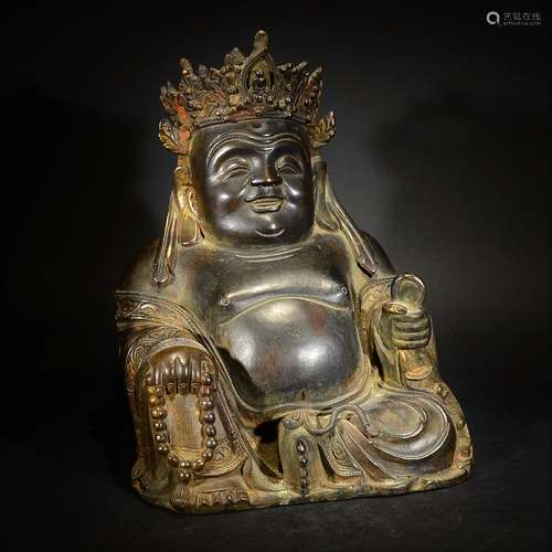 MING D., A BRONZE BUDDHA FIGURE