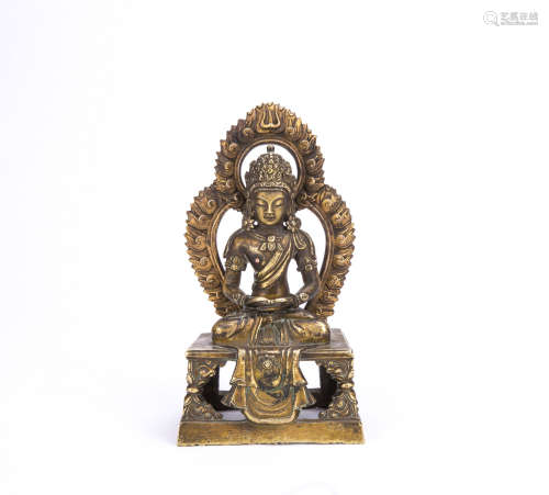 Gilt Bronze Figure of Amitabha