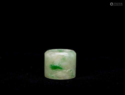 Chinese Jadeite Archer's Thumb Ring