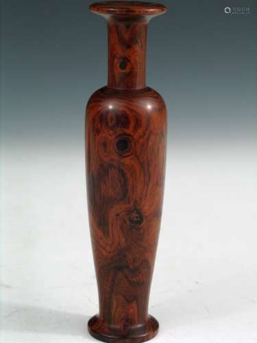 Chinese Huanghuali Wood Vase