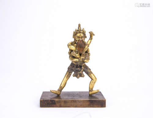 Gilt Bronze Figure of Chakrasamvara