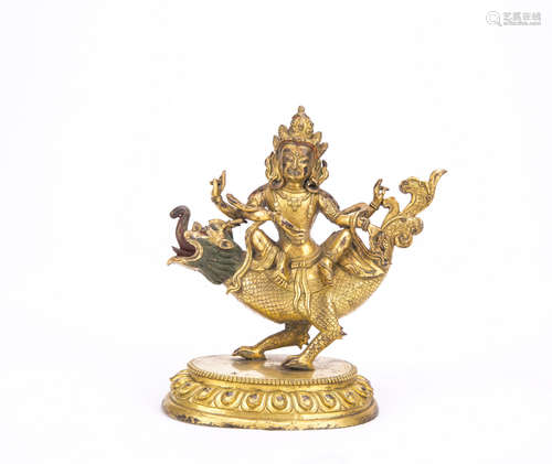 Chinese Gilted Bronze Buddha