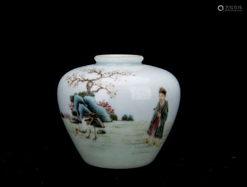 Chinese Famille Rose Small Jar