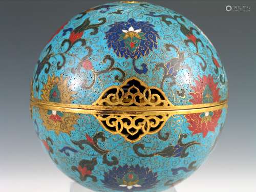 Chinese Cloisonne Incense Ball