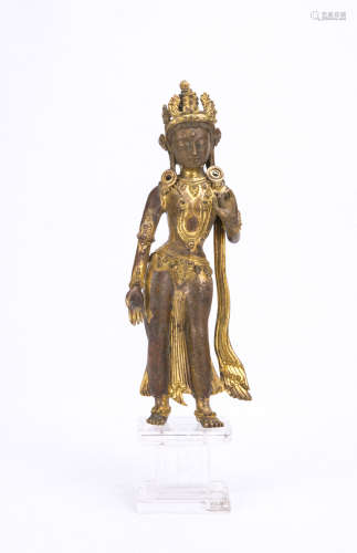 Gilt Bronze Figure of Avalokitesvira
