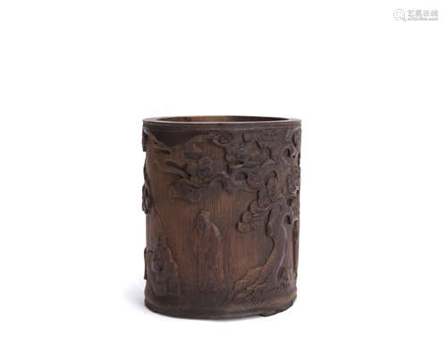 Chinese Bamboo Brush Pot