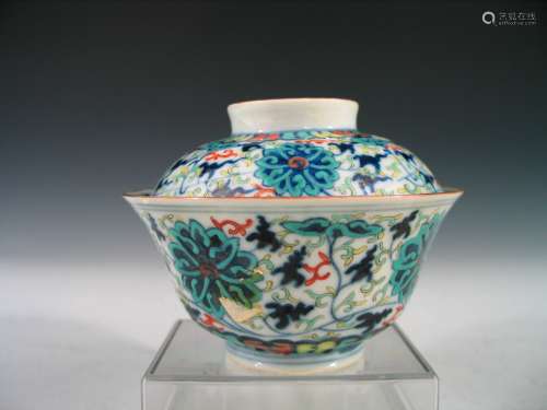 Chinese Docai Porcelain Cup, Qianlong Mark.