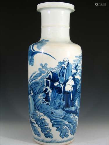 Chinese Blue and White Porcelain Vase.