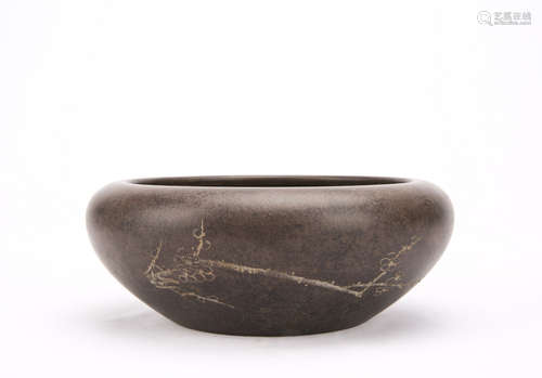 CHINESE BRONZE ALMS BOWL INCENSE BURNER