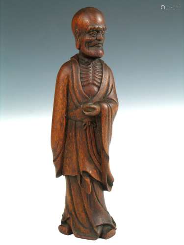 Chinese Carved Wood Luohan