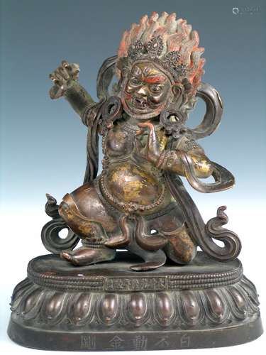 Chinese Bronze Buddha, Qianlong Mark.