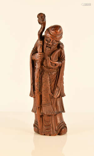 Chinese Carved Bamboo Figurine